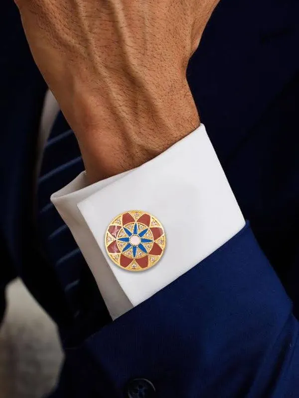 Royal_Mosaic_Crest_Cufflinks