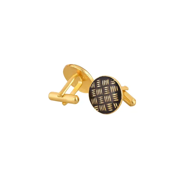 Opulent_Black_Etch_Cufflinks