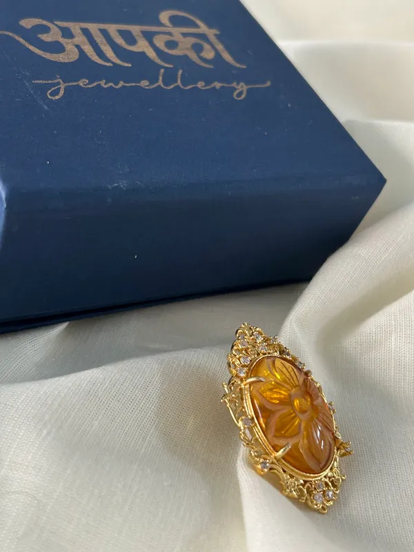 Citrine_Carving_Brooch