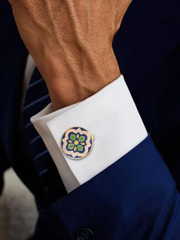 Imperial_Blue_Lotus_Cufflinks