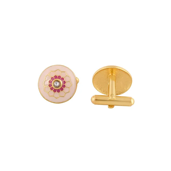 Blush_Petal_Crest_Cufflinks