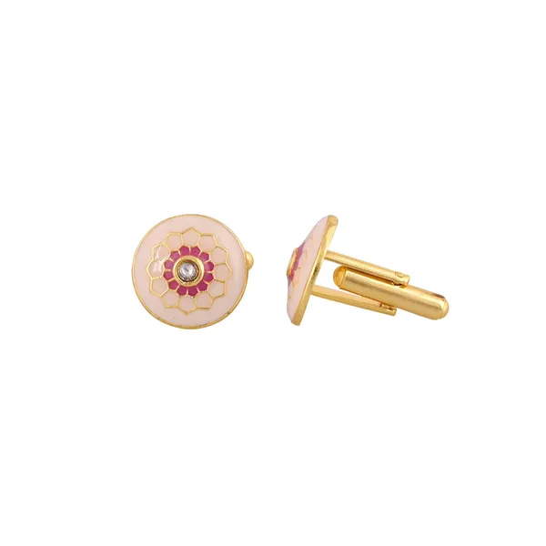 Blush_Petal_Crest_Cufflinks