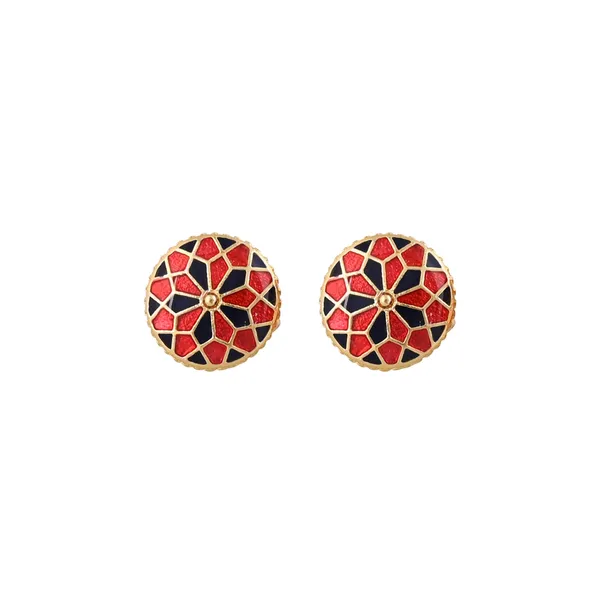 Vintage_Scarlet_Lattice_Cufflinks