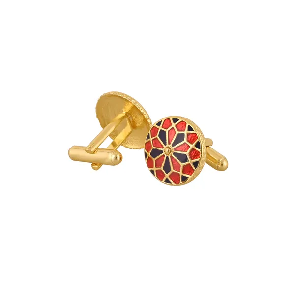 Vintage_Scarlet_Lattice_Cufflinks