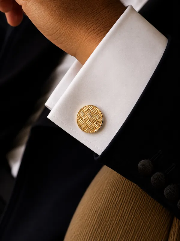 Woven_Metal_Cufflink