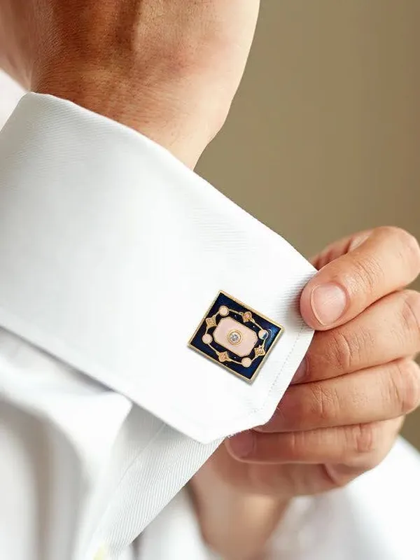 F.R.I.E.N.D.S_Door_Blue_Cufflinks