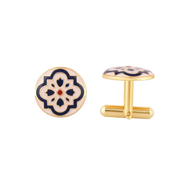 Navy_Royale_Mandala_Cufflinks