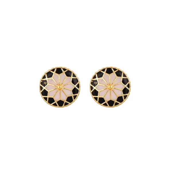 Royal_Black_&_Ivory_Bloom_Cufflinks