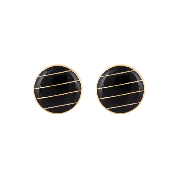 Noir_Stripe_Classic_Cufflink