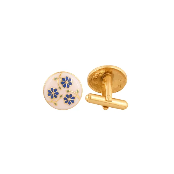 Pichwai_White_Cufflink