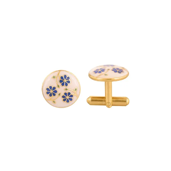 Pichwai_White_Cufflink