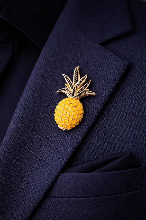 Pineapple_Brooch