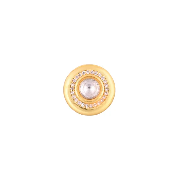Polki_Button_Brooch