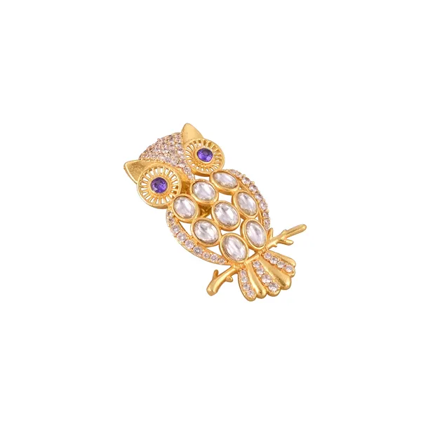 Polki_Owl_Brooch