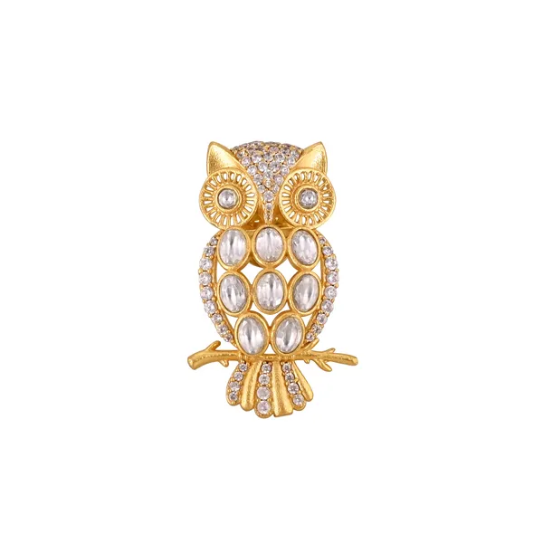 Polki_Owl_Brooch