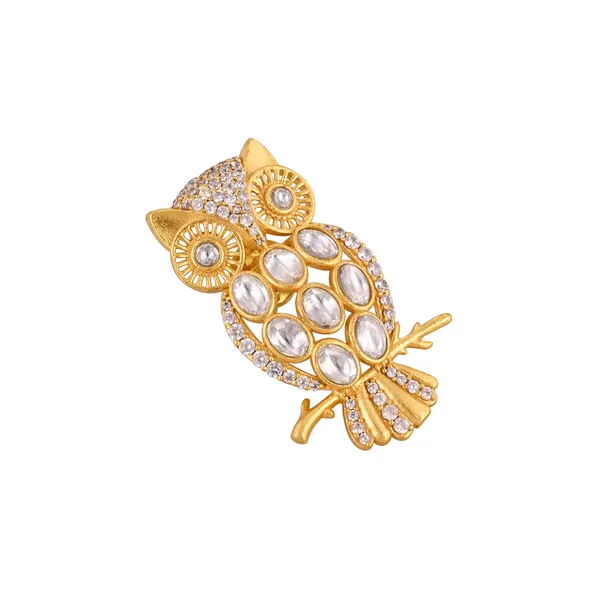 Polki_Owl_Brooch