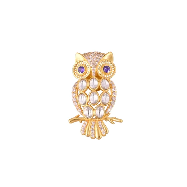Polki_Owl_Brooch
