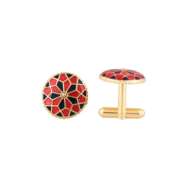 Vintage_Scarlet_Lattice_Cufflinks
