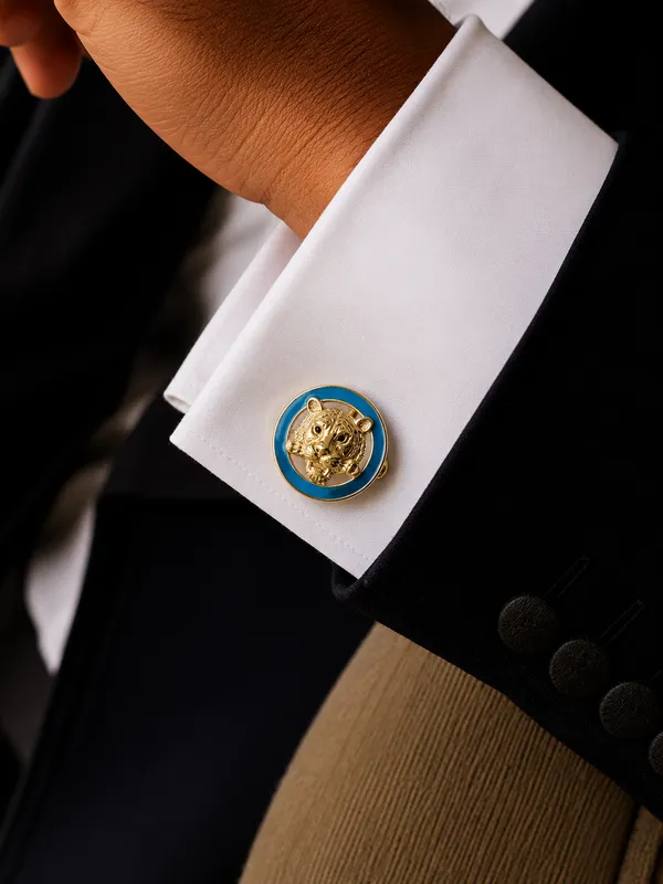 Sabya_Blue_Cufflink