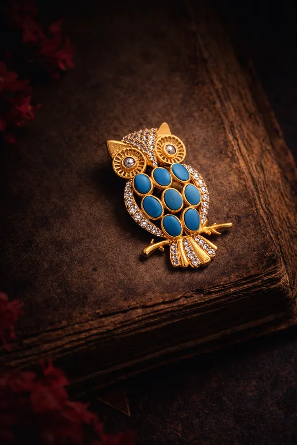 Turquoise_Owl_Brooch