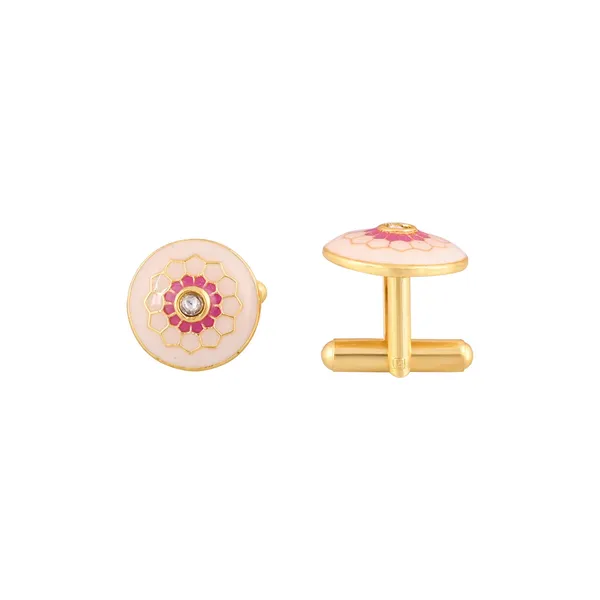 Blush_Petal_Crest_Cufflinks