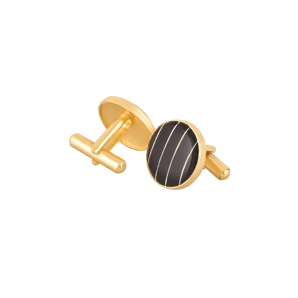 Noir_Stripe_Classic_Cufflink