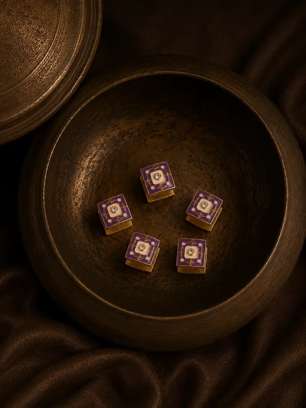 FRIENDS_Purple_Door_Kurta_Buttons_(Set_of_5)