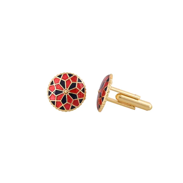 Vintage_Scarlet_Lattice_Cufflinks