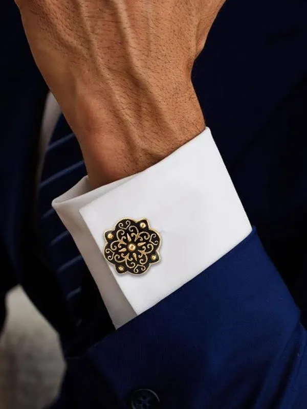 Imperial_Black_Filigree_Cufflinks