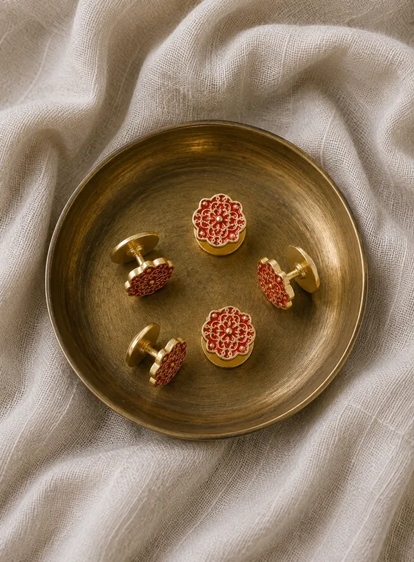 Imperial_Red_Kurta_Buttons_(Set_of_5)