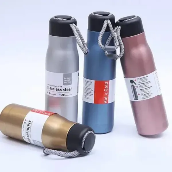 500ML_Stainless_Steel_Thermal_Dori_Bottle_with_Strap_|_Hot_&_Cold_|_Leak-Proof_Double_Wall_Vacuum_Flask_(Black)_+_Customized_Free_Key_Chain