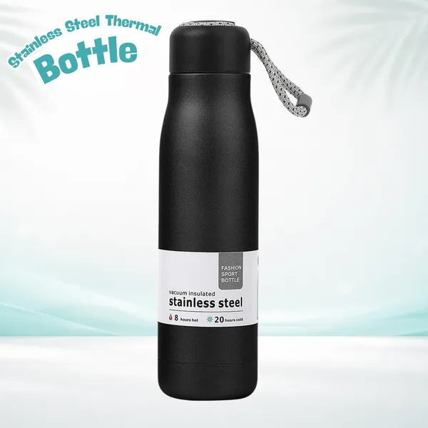 500ML_Stainless_Steel_Thermal_Dori_Bottle_with_Strap_|_Hot_&_Cold_|_Leak-Proof_Double_Wall_Vacuum_Flask_(Black)_+_Customized_Free_Key_Chain
