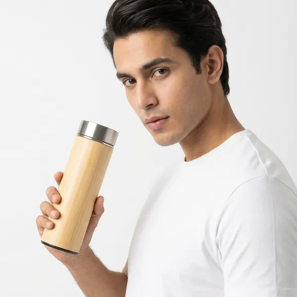 Bamboo_Insulated_Stainless_Steel_Water_Bottle_|_500Ml_Eco_Friendly