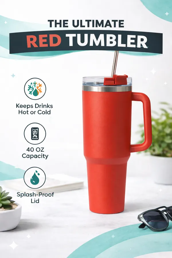 Red_Insulated_Stainless_Steel_Tumbler_|_Tumbler_With_Handle_&_Straw