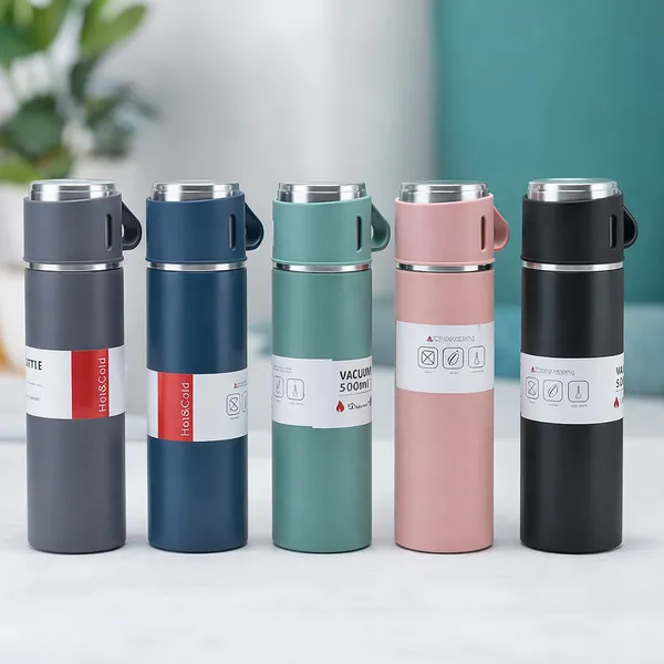Minimalist_Vacuum_Flask_Set_|_Insulated_Bottle_Water_&_Two_Cups_Hot_&_Cold_(Multicolor)