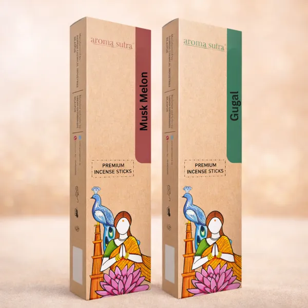 Gugal_And_Musk_Melon_Premium_Natural_Ingredients_Agarbatti_For_Prayer_Pack_Of_2