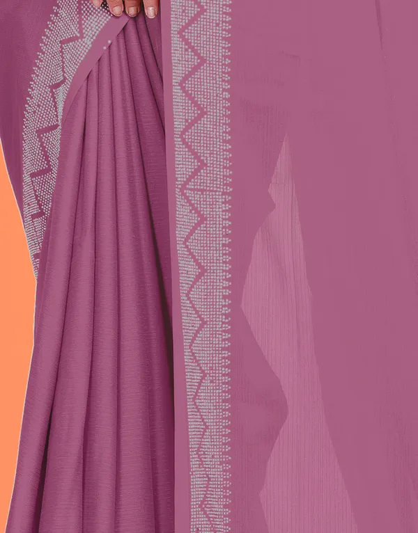 Purple_Elegant_Georgette_Saree_with_Lace_Border_For_Women