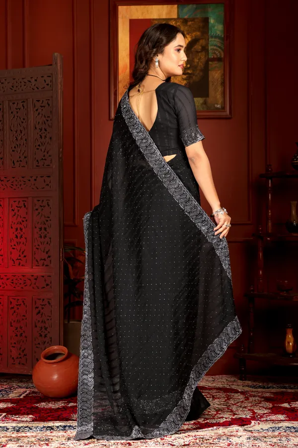Black_Embellished_Saree_with_Silver_Border_and_Sequin_Work_For_Women