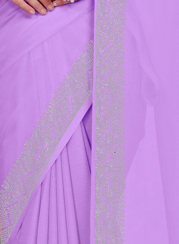Purple_Chiffon_Saree_with_Silver_Border_For_Women