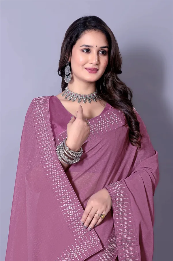 Mauve_Pink_Embellished_Saree_with_Matching_Blouse_For_Women