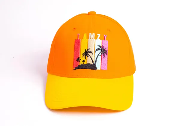 Orange_Cotton_Premium_Unisex_Caps