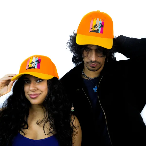 Orange_Cotton_Premium_Unisex_Caps