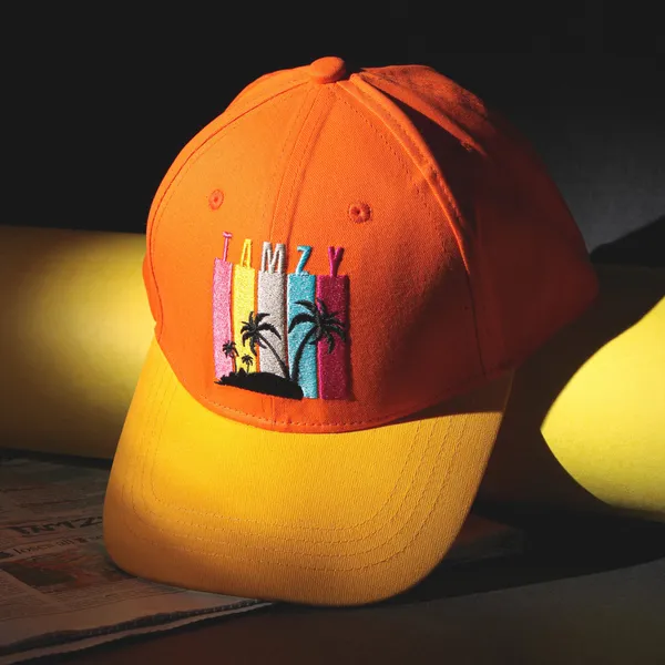 Orange_Cotton_Premium_Unisex_Caps