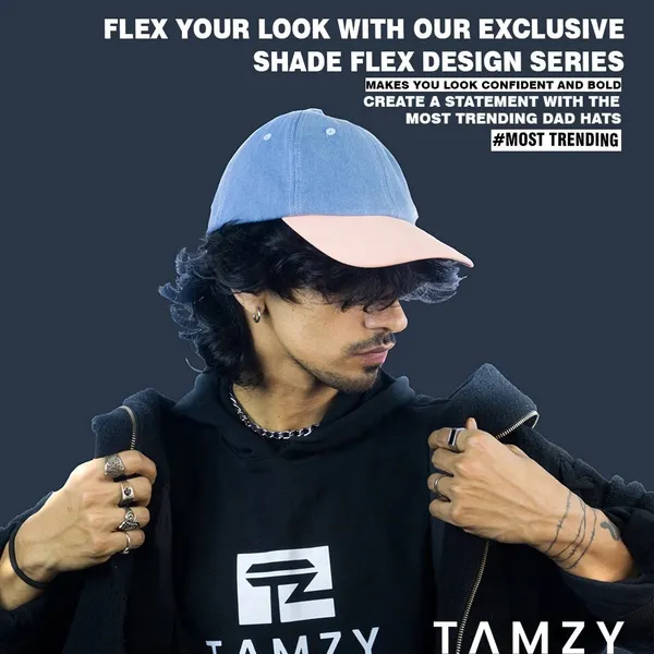 Ice_Blue_And_Peach_Denim_Premium_Unisex_Caps