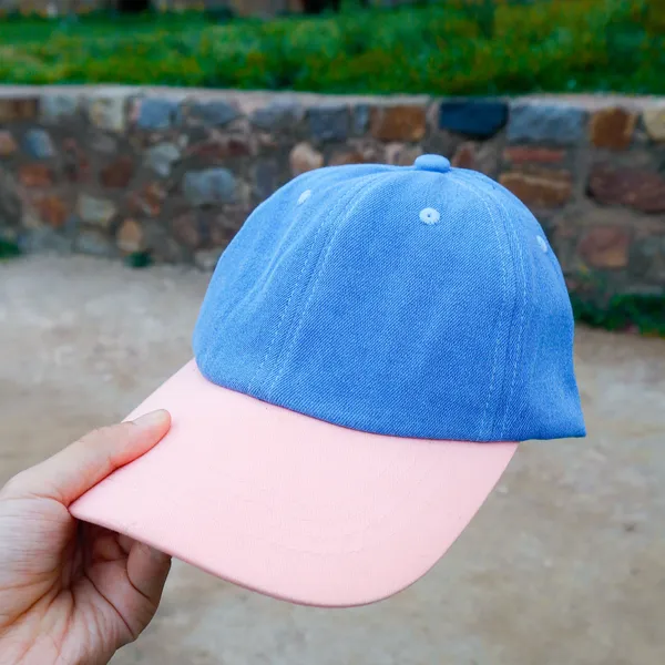 Ice_Blue_And_Peach_Denim_Premium_Unisex_Caps
