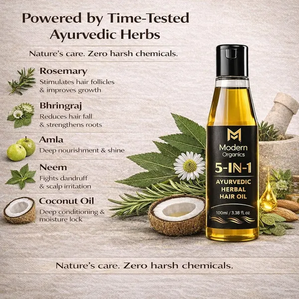 Ayurvedic_5_In_1_Herbal_Hair_Growth_Oil_100Ml_With_Bhringraj_Coconut_Rosemary_Cold_Pressed_Oils_Helps_Reduce_Hair_Fall_Dandruff_Supports_Scalp_Health_For_Men_Women