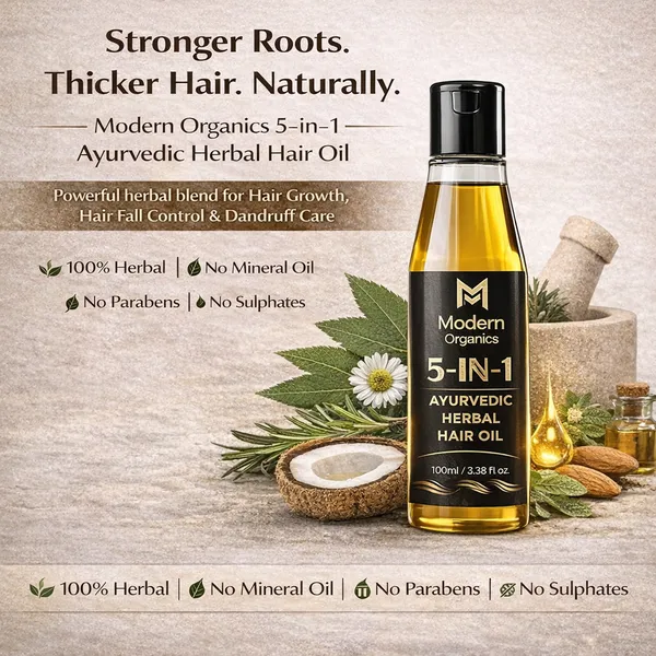 Ayurvedic_5_In_1_Herbal_Hair_Growth_Oil_100Ml_With_Bhringraj_Coconut_Rosemary_Cold_Pressed_Oils_Helps_Reduce_Hair_Fall_Dandruff_Supports_Scalp_Health_For_Men_Women