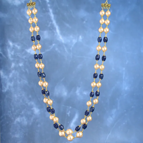 Two_Layer_Kattu_Theega_Handcrafted_CZ_Beaded_Necklace_