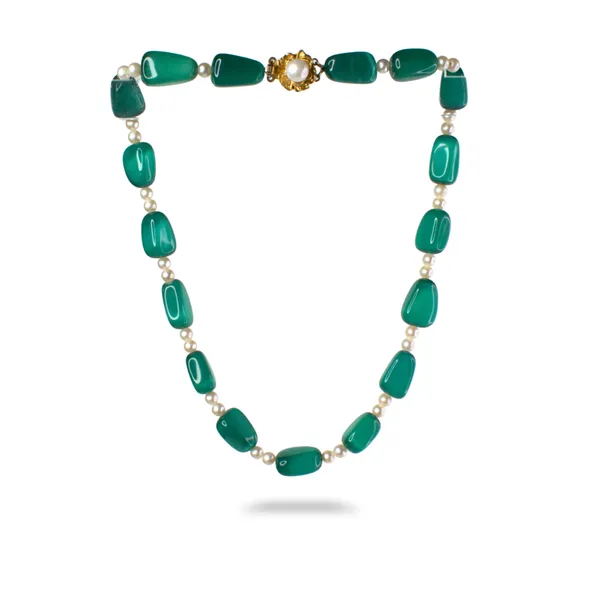 Handcrafted_Sutrakar_Necklace_with_Real_Pearls_&_Monalisa_Tumble_Beads_|_Elegant_Traditional_Jewellery