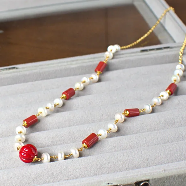 Udbhava_Handcrafted_Kattu_Theega_Necklace_with_Real_Flat_Pearls_&_Taiwan_Coral_Beads_|_Elegant_Traditional_Daily_Wear_Jewellery